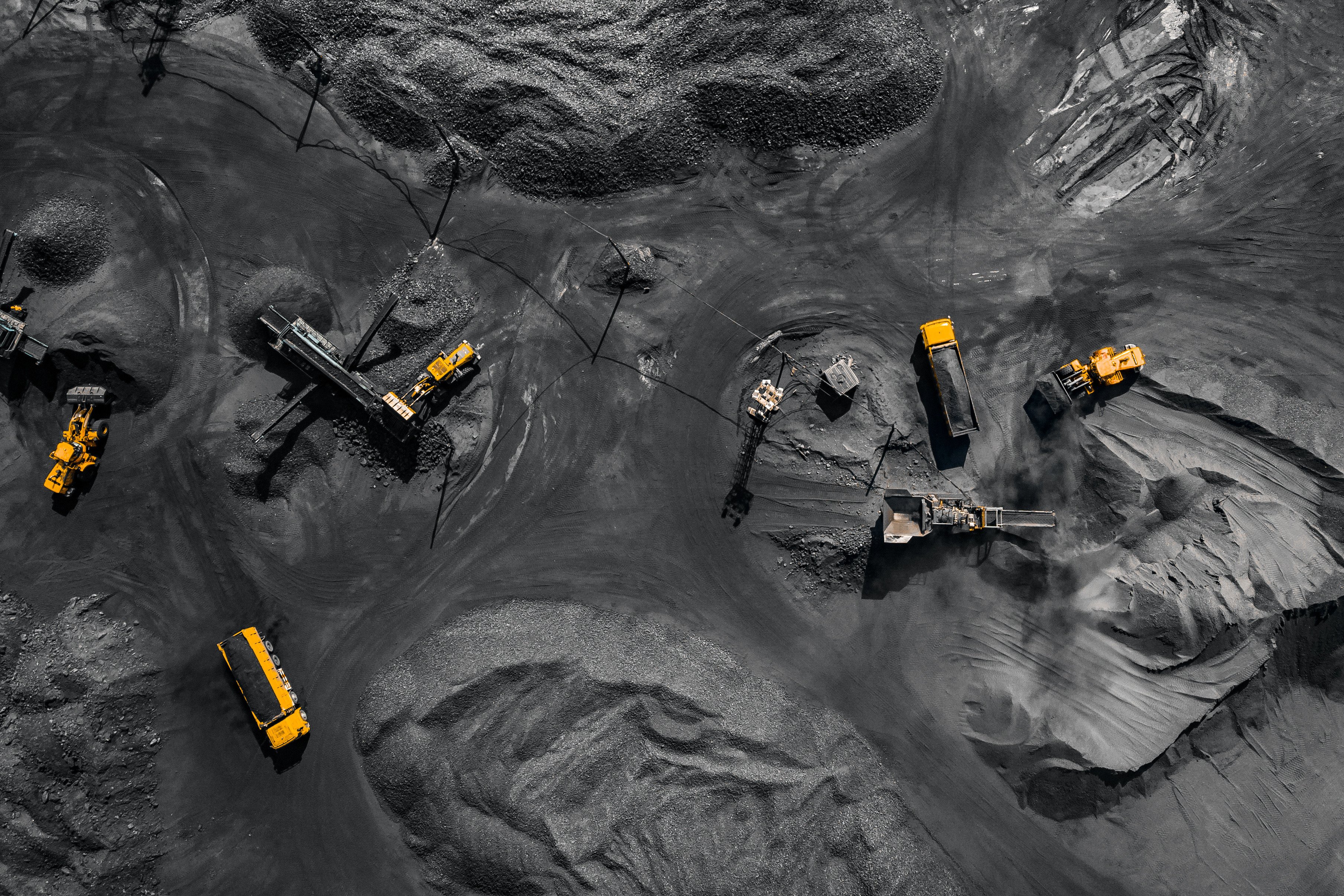 Birds eye view of machinery 